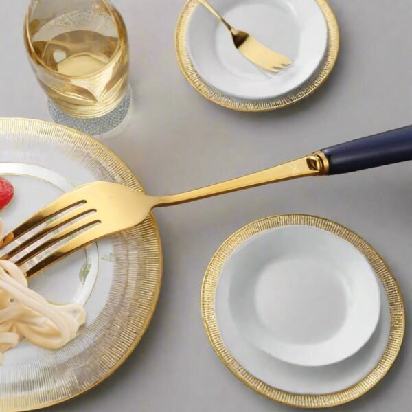 The Amber Cutlery Set – Navy Blue