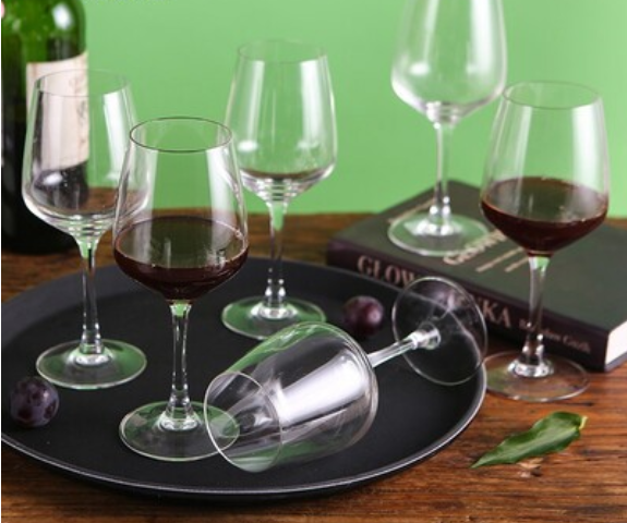 Wine glass set of tall glasses